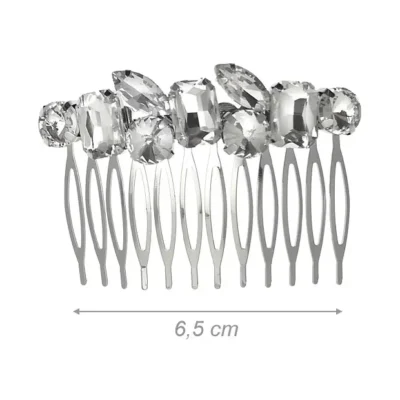 Dekoratyvinės šukutės su baltais kristalais