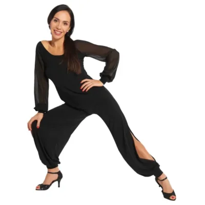 Šokių kelnės moterų - Rumpf RU5733 Lisbona tango pants 2