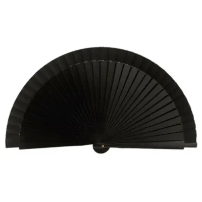 Maža flamenko vėduoklė - 19 cm juoda