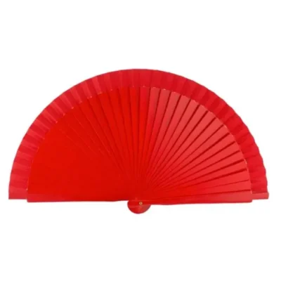 Maža flamenko vėduoklė - 19 cm raudona