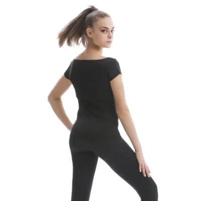 Gimnastikos šokių topas trumpomis rankovėmis Pastorelli 1